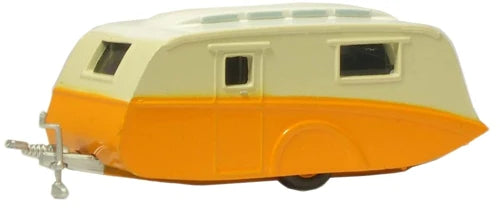 Oxford Diecast NCV001 - Caravan Cream and Orange