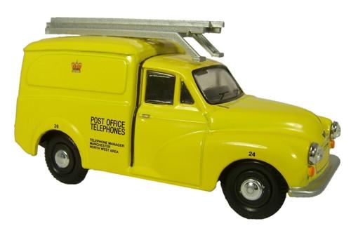 Oxford Diecast NMM018 - Morris Minor 1000 Van Post Office Telephones Yellow