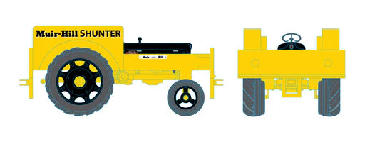 Oxford Rail 76FTRS002 - Fordson Tractor Rail Shunter (Yellow/Black)