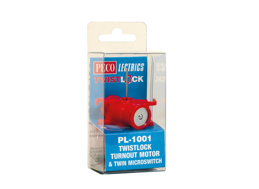 Peco PL1001 - Twistlock Turnout Motor & Twin Microswitch