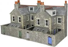 Metcalfe PO305 - Low Relief Terraced House Backs (Stone Built)