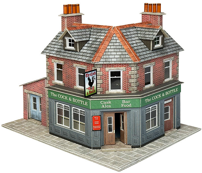 Metcalfe PO308 - Scale Corner Shop / Pub – Brick