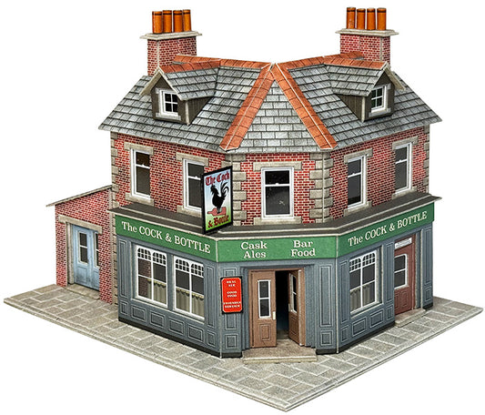 Metcalfe PO308 - Scale Corner Shop / Pub – Brick