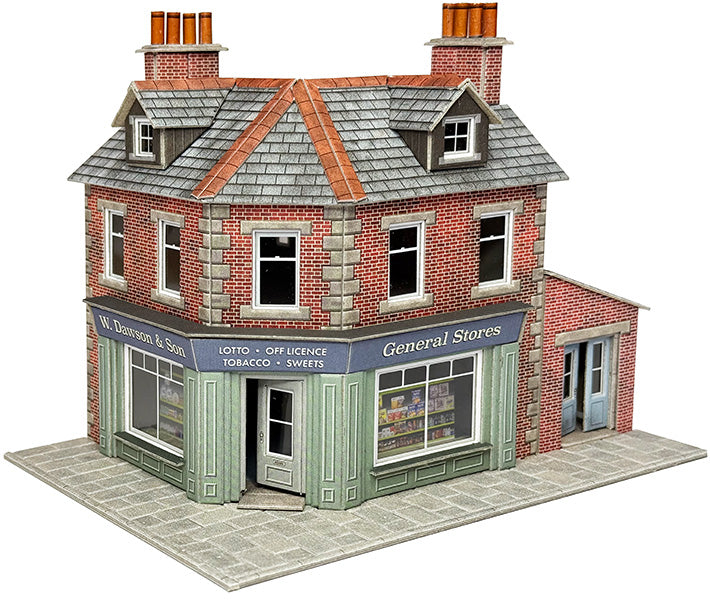 Metcalfe PO308 - Scale Corner Shop / Pub – Brick
