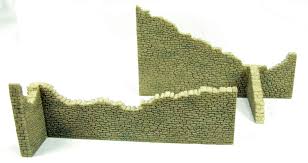 Hornby R8726 - Ruins Castle Wall Joints x 2
