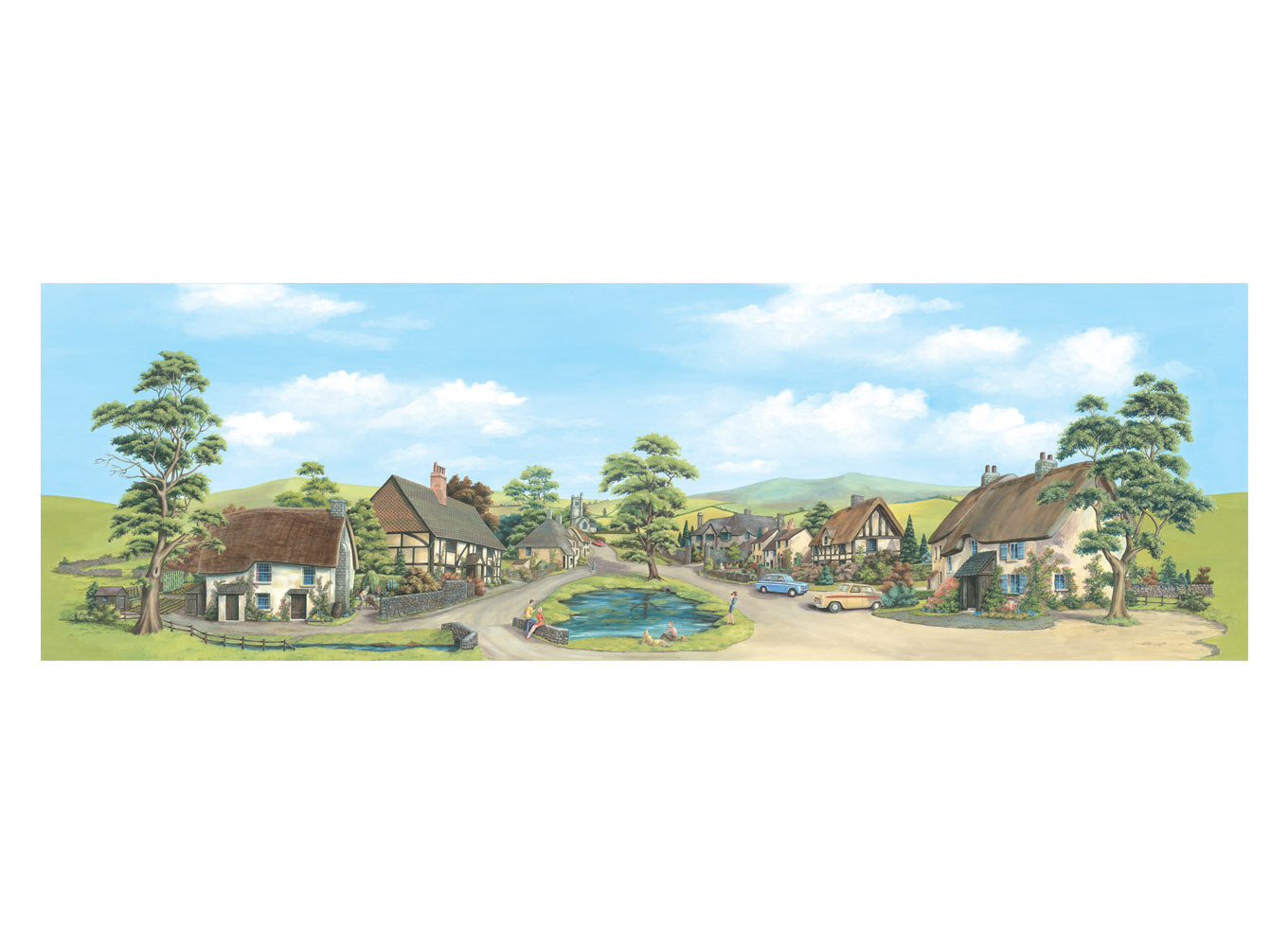 Peco SK15 - Large Village Backscene