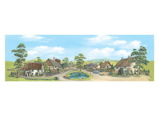 Peco SK15 - Large Village Backscene