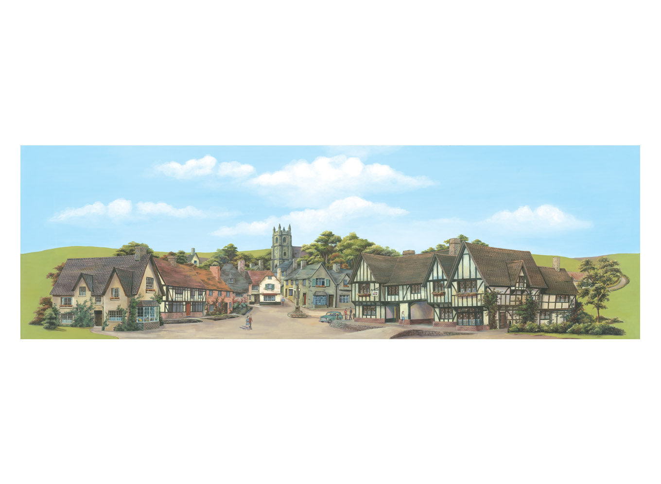 Peco SK16 - Large Town Backscene