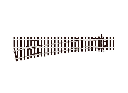 Peco SLE96 - OO/HO Gauge, Medium Radius Left Hand Turnout