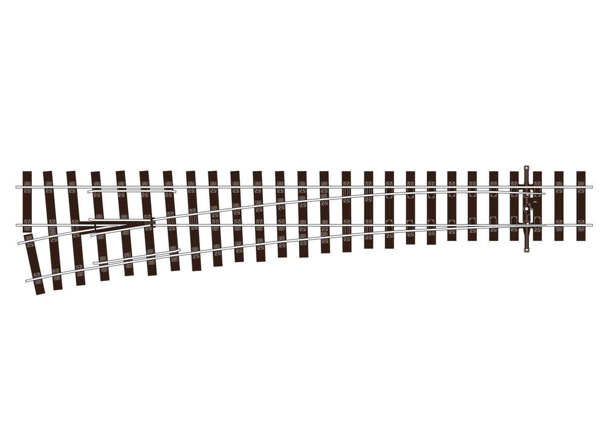 Peco SLU1189 -  OO Bullhead Large Radius Turnout - Left Hand - UNIFROG
