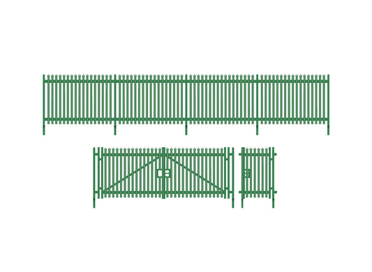 Wills Kits SSM316 - Modern Palisade Fencing with Gates
