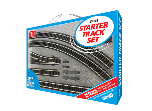 Peco ST-101 - OO/HO Gauge Setrack Starter Set (3rd Radius)