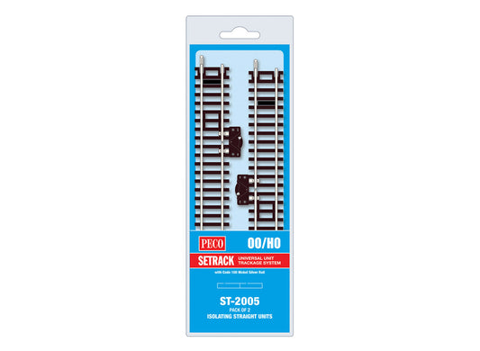 Peco ST2005 - Isolating Standard Straight (Pack of 2)