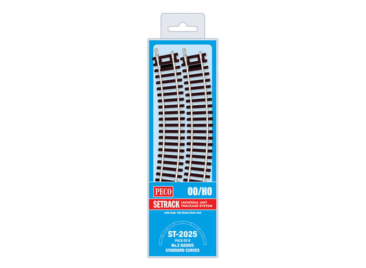 Peco ST2025 - Standard Curve, 2nd Radius (Pack of 8)