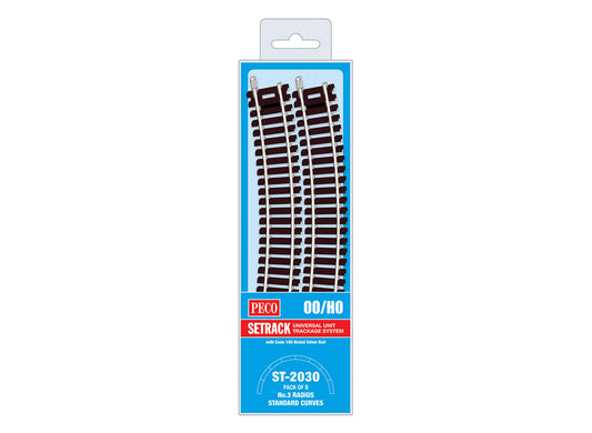 Peco ST2030 - Standard Curve, 3rd Radius (Pack of 8)