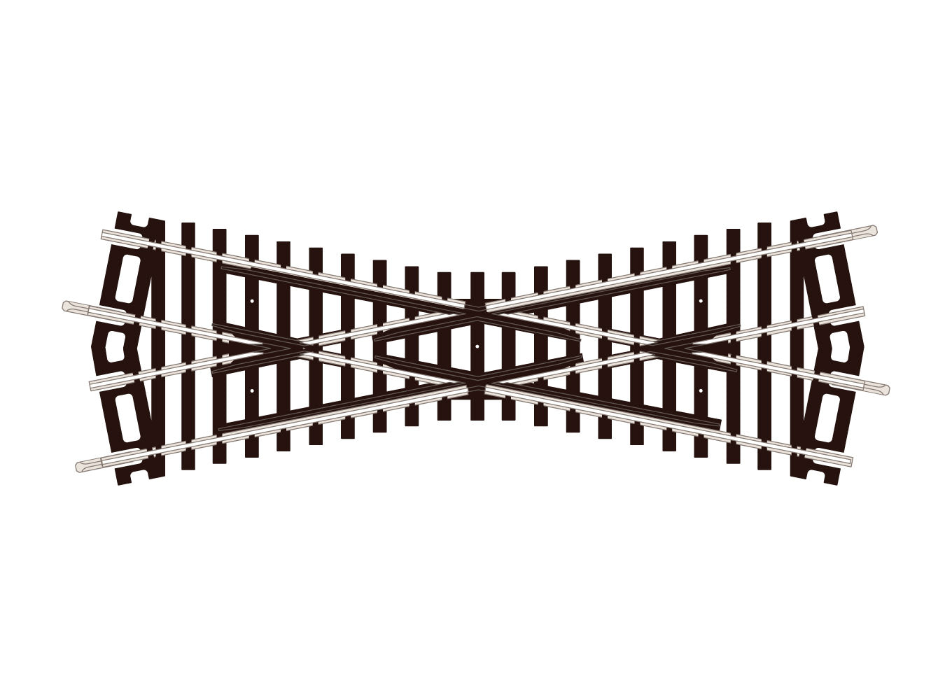 Peco ST250 - OO/HO Medium Crossing