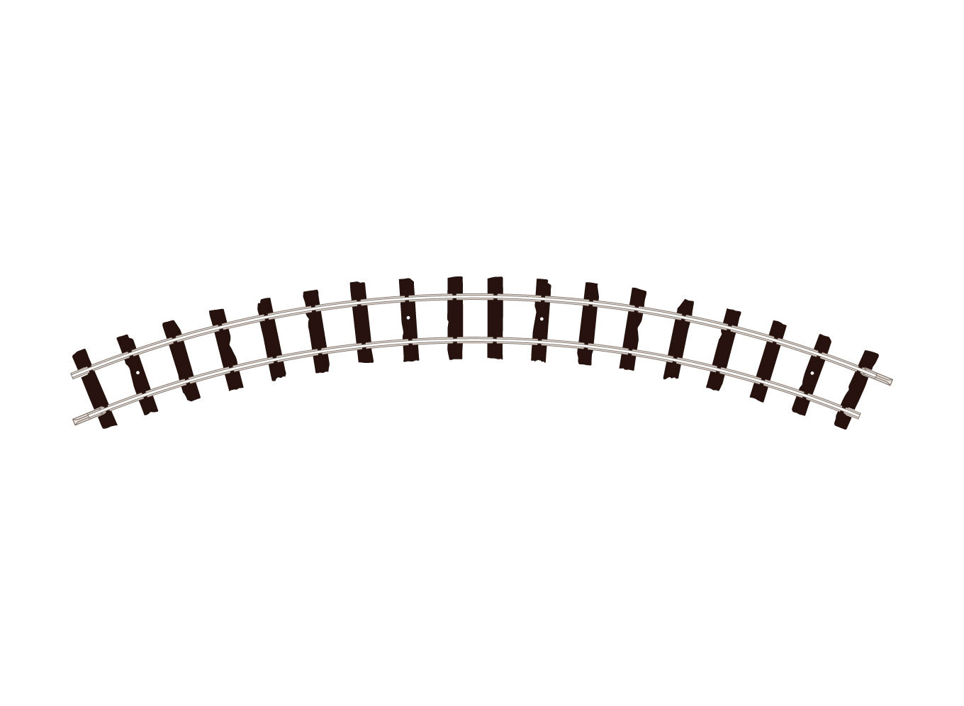 Peco ST412 - Setrack 00-9 Double Curve, 1st Radius (Pack of 4)