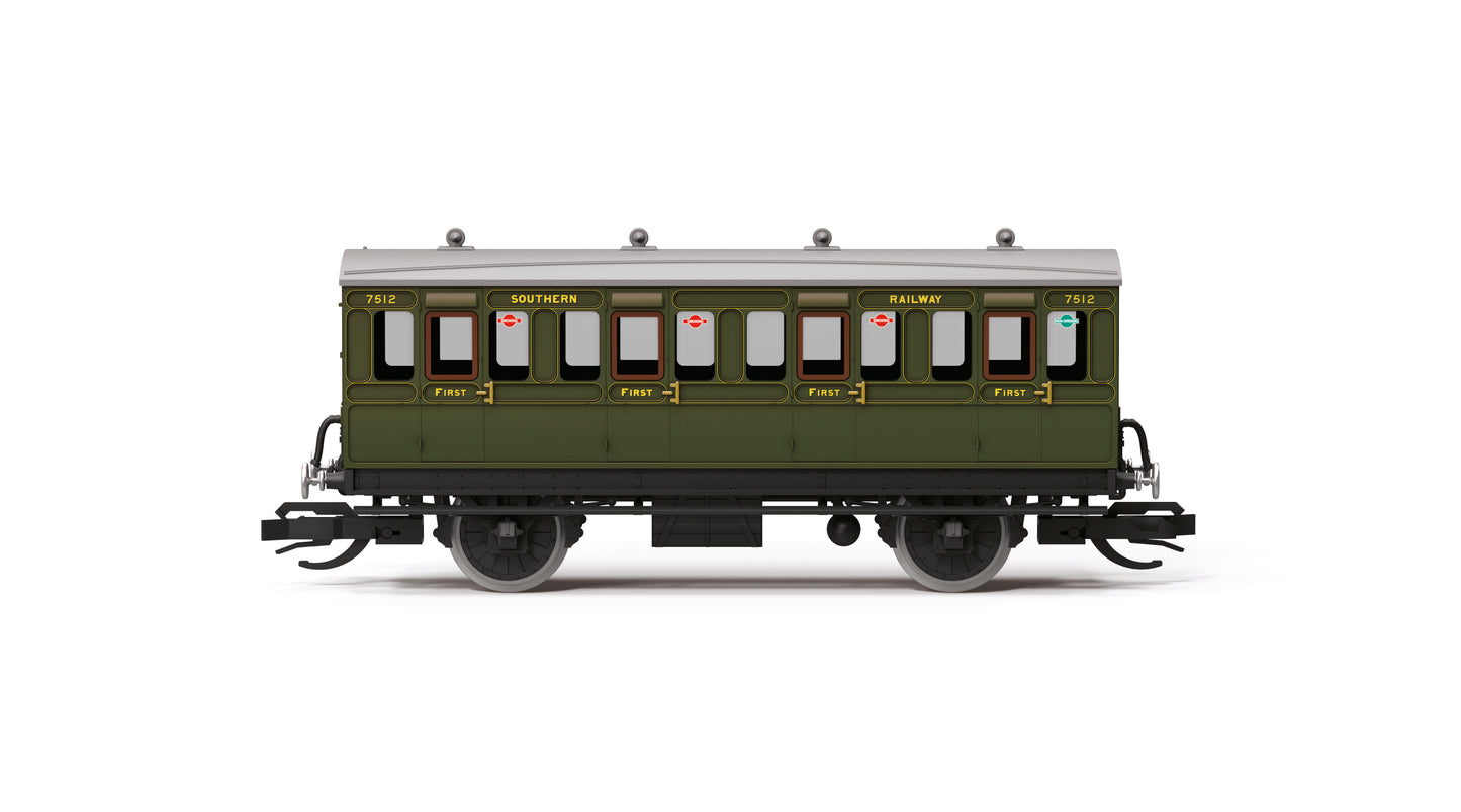 Hornby TT4051 - SR - 4 Wheel - '7512' - First Class Coach