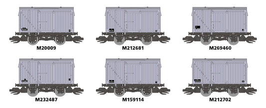 Peco TTR61302 - TT:120 Six Ex-LMS 9ft Wheelbase Van, British Railways