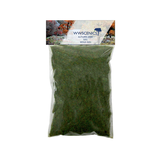 WWScenics WSG2-021 - 2mm Autumn Static Grass (50g)