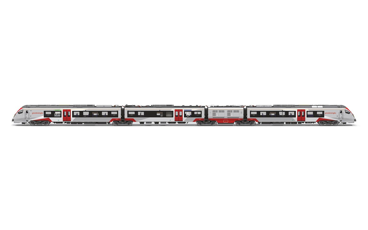 Hornby R3963 - Greater Anglia, Class 755/3 'FLIRT' 3 Car Train Pack