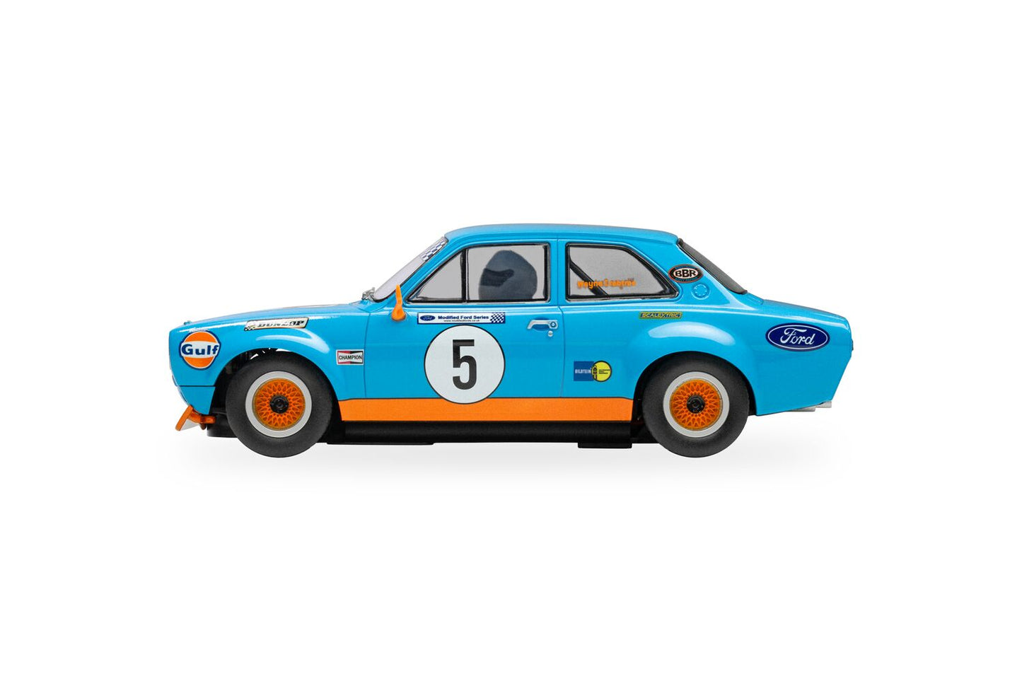 Scalextric C430 - Ford Escort Mk1 - Wayne Crabtree Modified Ford Series 2023 - Gulf Edition