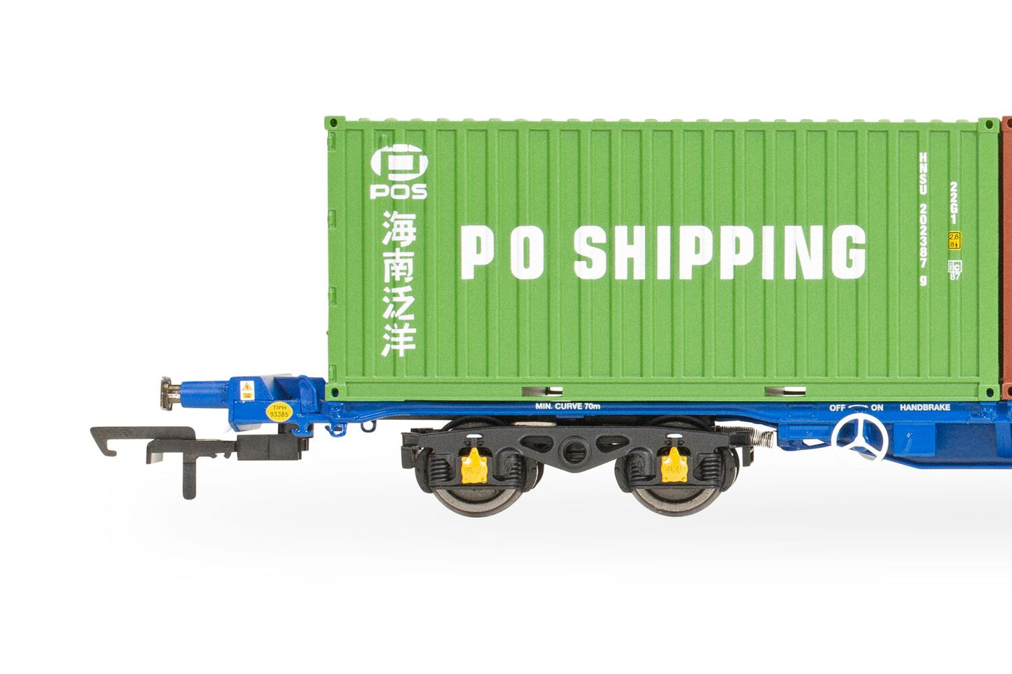 Hornby R60239 - KFA Container Wagon With 2 x 20ft Containers & 1 x 20ft Tanktainer