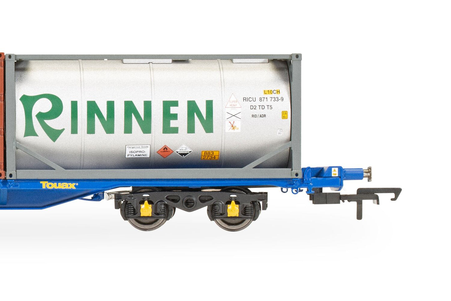 Hornby R60239 - KFA Container Wagon With 2 x 20ft Containers & 1 x 20ft Tanktainer