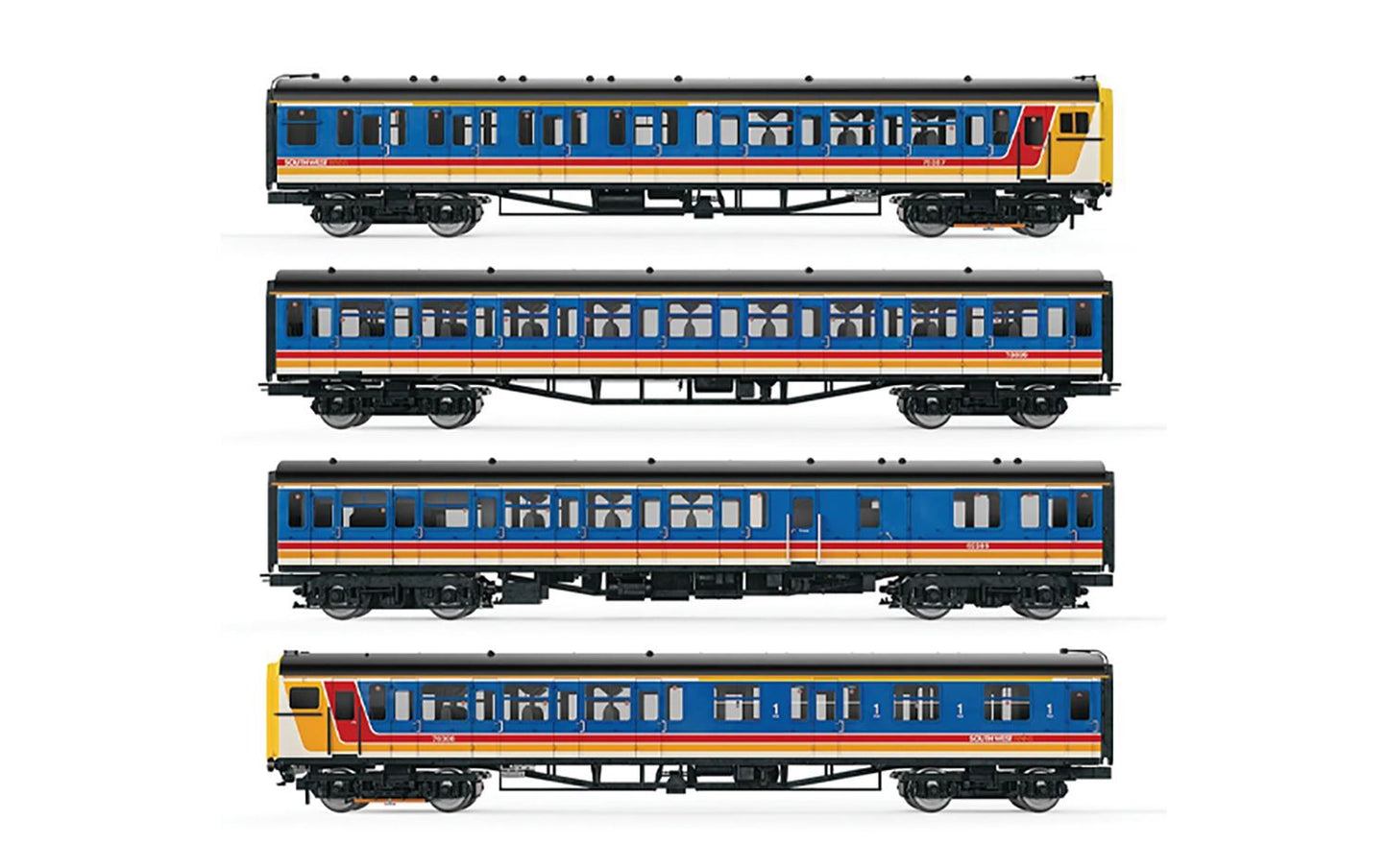 Hornby R330107 - South West Trains - Class 423 - 3455 '4-VEP' - Train Pack