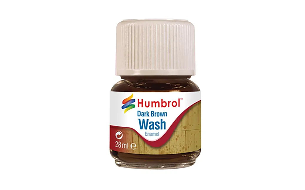 Humbrol AV0205 - Enamel Wash: Dark Brown
