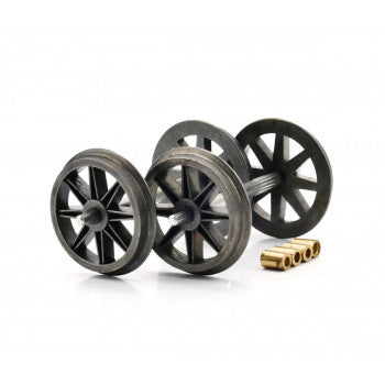 Dapol 7A-000-007 - 4 Spoked Wheels (2 Axels)