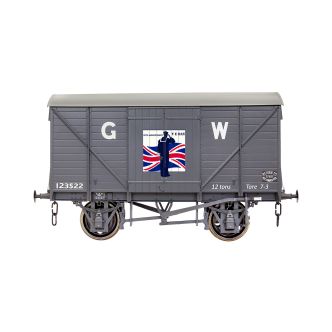 Dapol 7F-066-012W - GW Standard 12t Van VE Day 80th Airforce (Weathered)