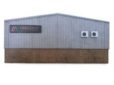 Scale Model Scenery KX061 - OO Ultra-Low Relief Modern Industrial Unit Rear Wall