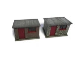 Scale Model Scenery KX071-OO Small Brick/Stone Lineside Huts/Sheds (Pack of 2) - OO Gauge