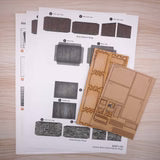 Scale Model Scenery KX071-OO Small Brick/Stone Lineside Huts/Sheds (Pack of 2) - OO Gauge