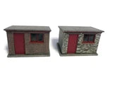 Scale Model Scenery KX071-OO Small Brick/Stone Lineside Huts/Sheds (Pack of 2) - OO Gauge