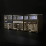 Scale Model Scenery KX089 - OO Low Relief 1970's Terraced Shops - OO Gauge