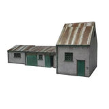 Scale Model Scenery KX094 - OO Stoney's Workshops (Set of 3 Buildings) - OO Gauge