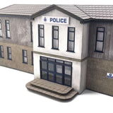 Scale Model Scenery KX109 - OO Low Relief Police Station - OO Gauge