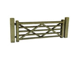 Scale Model Scenery LX001 - OO Five-Bar Gates & Posts (Pack of 3) - OO Gauge