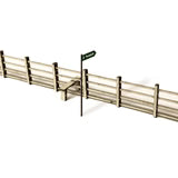 Scale Model Scenery LX006 - OO Laser Cut 4ft Post & Rail Lineside Fencing - OO Gauge