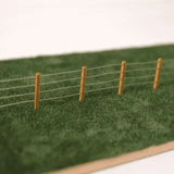 Scale Model Scenery LX056 - OO Laser Cut 4ft Post & Wire Fencing - OO Gauge