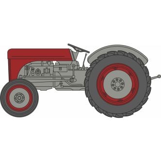 Oxford Diecast 120TEA002 - Ferguson TEA Tractor Red