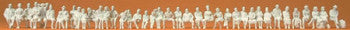 Preiser 75101 - 39 Unpainted Seated Figures - TT Scale