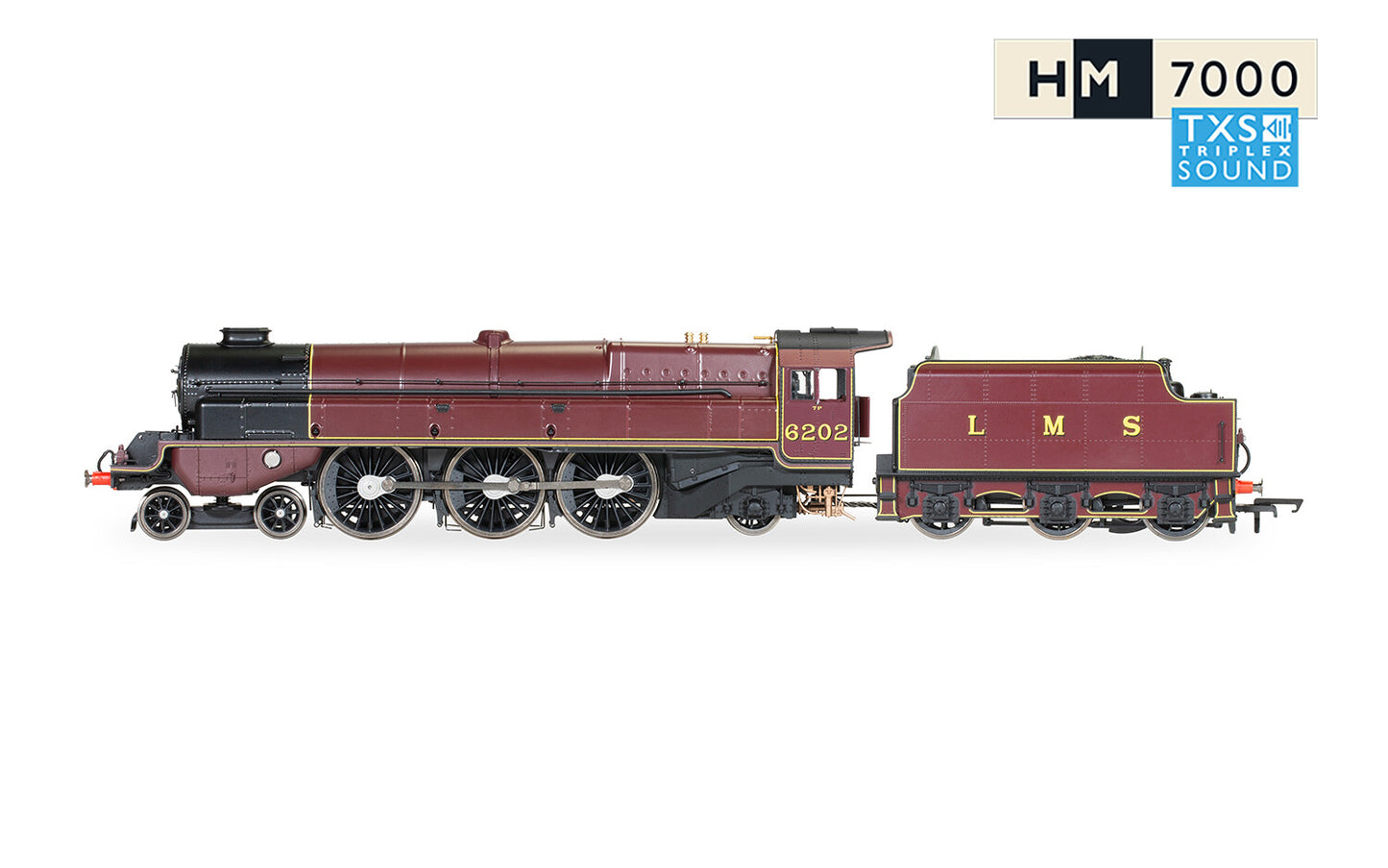 Hornby R30134TXS - LMS Princess Royal Class 'The Turbomotive' 4-6-2 No.6202 (SOUND FITTED)