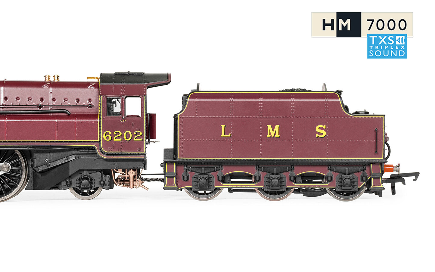 Hornby R30134TXS - LMS Princess Royal Class 'The Turbomotive' 4-6-2 No.6202 (SOUND FITTED)