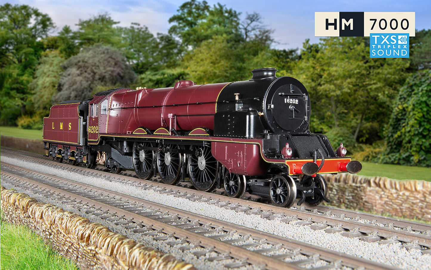 Hornby R30134TXS - LMS Princess Royal Class 'The Turbomotive' 4-6-2 No.6202 (SOUND FITTED)