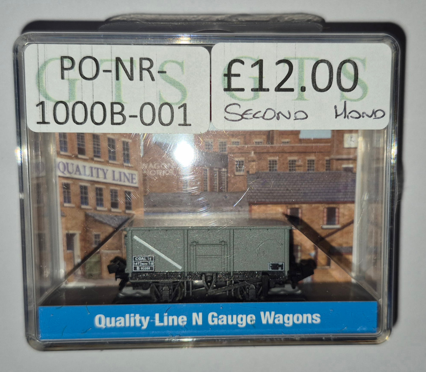 Peco NR-1000B - BR 16 Ton Mineral (Coal) Wagon , Unfitted, Grey (PRE OWNED)
