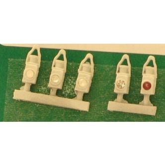 Springside Models DA19 - BR White Head and Tail Lamps X 5