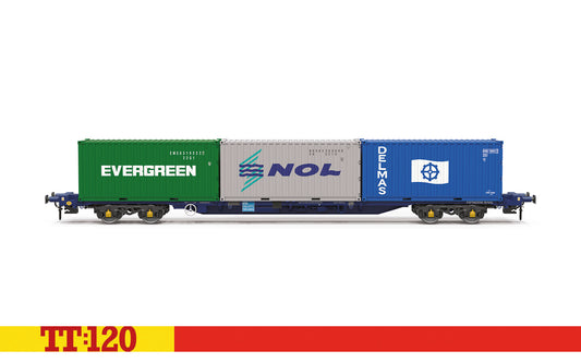 Hornby TT6032 - Touax KFA Container Wagon with 3x20 Containers